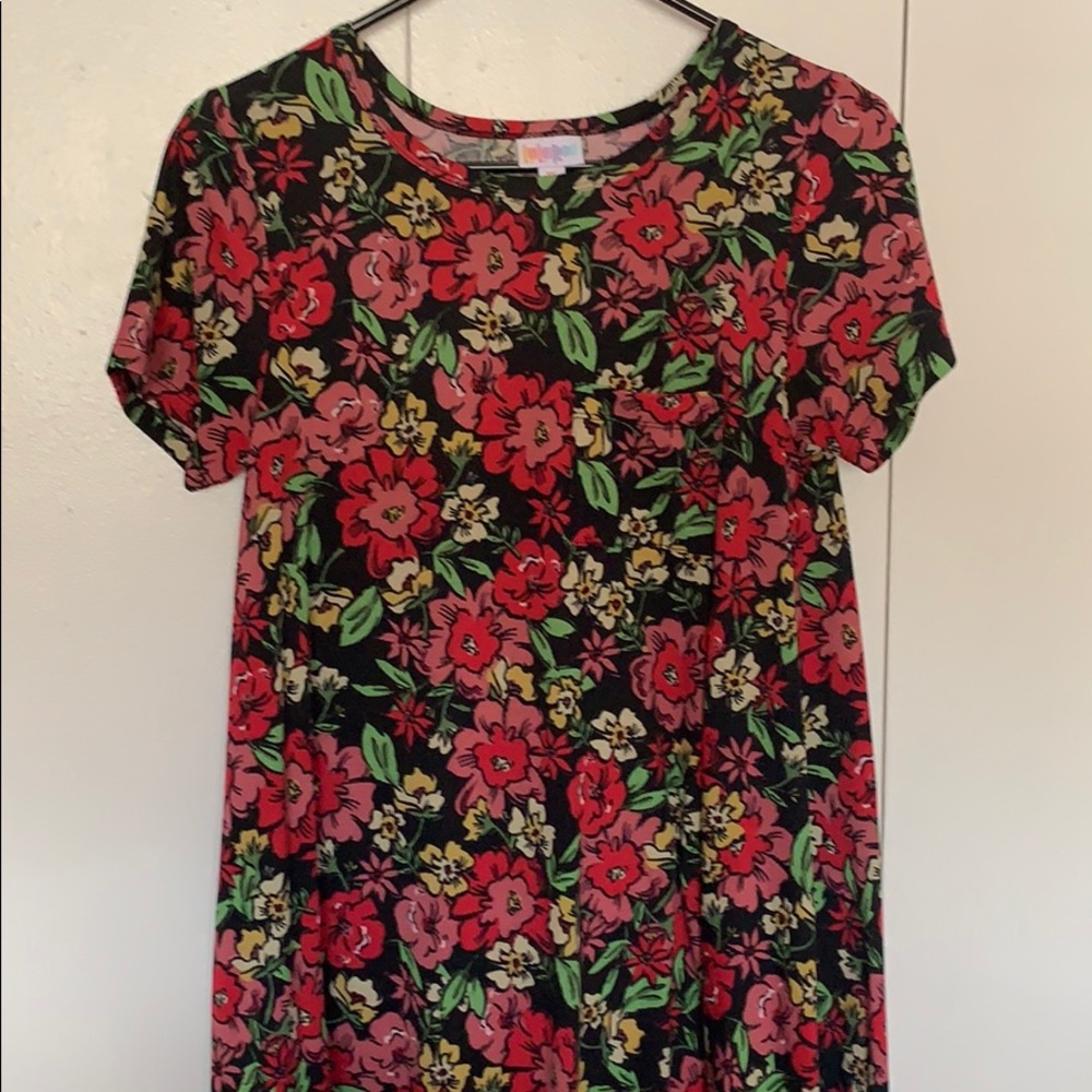 LAST CHANCE LulaRoe Floral Dipped Carly Dress